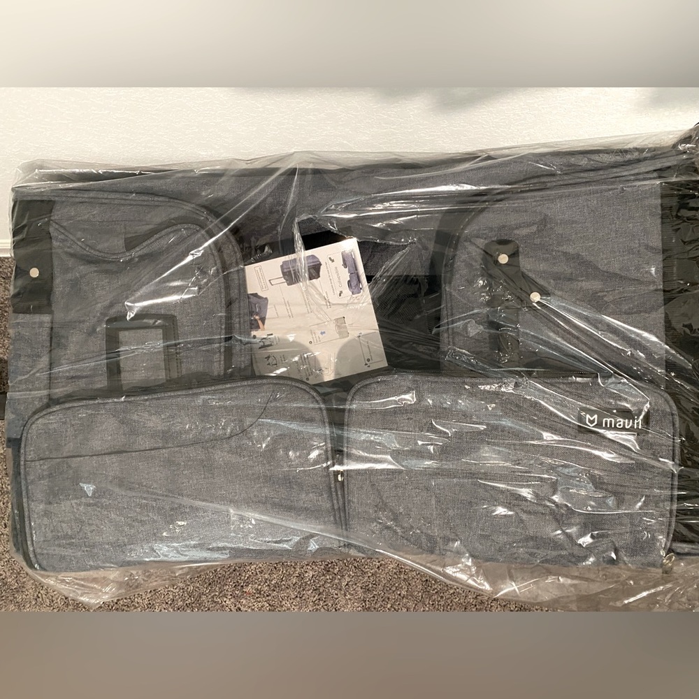 Mavii Costume Rack Duffel - Wheeled 28 Inch Collapsible Travel Bag, Gray